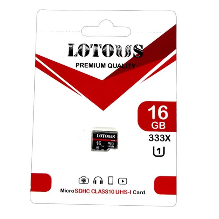 کارت حافظه microSDHC لوتوس مدل Color Elite کلاس 10 استاندارد UHS-I U1 سرعت 90MBps ظرفیت16گیگابایت